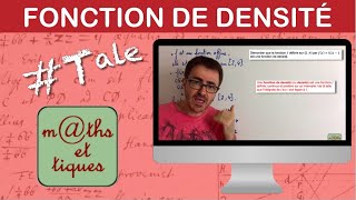 Démontrer quune fonction est une densité de probabilité  Terminale [upl. by Areema879]