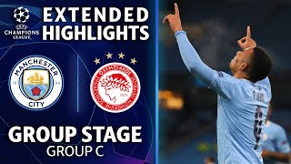 Manchester City vs Olympiacos Extended Highlights  UCL on CBS Sports [upl. by Eizzo]