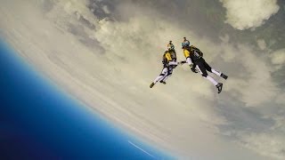 High altitude acrobatic skydiving FULL RUN  Red Bull Skycombo [upl. by Lyudmila]