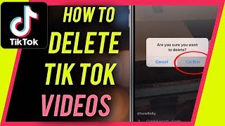 How to DELETE a TIKTOK video [upl. by Willumsen]