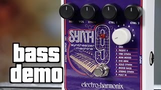 ElectroHarmonix SYNTH9 Bass Demo [upl. by Asyle]