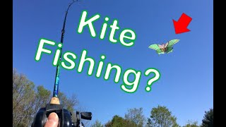 How to FLY a KITE with a FISHING POLE [upl. by Milzie]