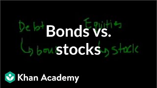 Bonds vs stocks  Stocks and bonds  Finance amp Capital Markets  Khan Academy [upl. by Eileme464]