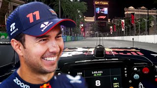 Checo Drives Las Vegas GP Track For The First Time  Oracle Virtual Laps [upl. by Voletta]