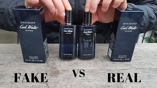 Fake vs Real Davidoff Cool Water Intense Perfume 100 ml Eau De Parfum [upl. by Ytsur18]