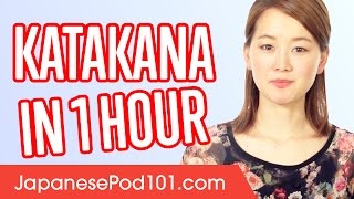 Learn ALL Katakana in 1 Hour  How to Write and Read Japanese [upl. by Ellata]