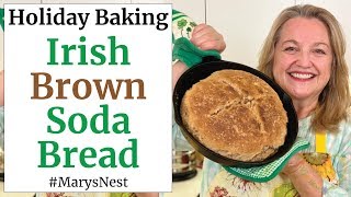 Traditional Irish Brown Soda Bread Recipe for St Patricks Day [upl. by Limaj750]