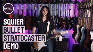 Squier Bullet Stratocaster Demo amp Review  A Cheap Electric Guitar That Sounds Great [upl. by Innavoig]