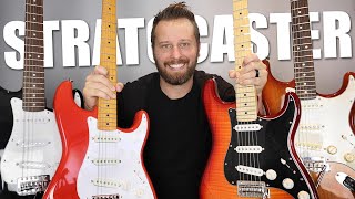 ULTIMATE Stratocaster Comparison  From Squier Affinity to Fender Custom Shop [upl. by Oletta]