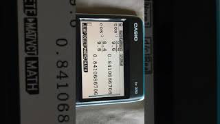 Casio graphic calculator wrong answer cos sin tan simple fix model shown fxCG50 [upl. by Jerroll897]