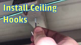 How to install ceiling hooks [upl. by Koh]