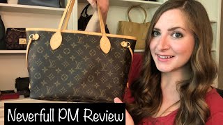 REVIEW Louis Vuitton Neverfull PM What Fits Mod Shots MM Comparison [upl. by Florina]