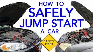 How To Safely Jump Start A Vehicle With A Dead Battery amp The Correct Way To Hook Up Jumper Cables [upl. by Eniamahs]