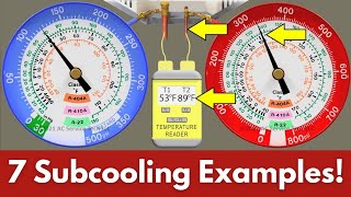 7 More R410A Subcooling Scenarios to Practice Checking The Charge [upl. by Notsae]