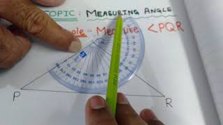 How to measure angle using protractoreasy method [upl. by Emerald581]