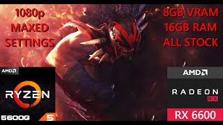 DOTA 2 Performance Test AMD Ryzen 5 5600G  RX 6600  MAX Settings  1080p [upl. by Zabrina]