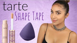 Tarte Shape Tape Contour Concealer  Quickie Blending Sponge DEMO [upl. by Hung]