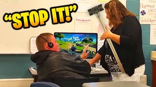 Kid Caught Playing Fortnite IN CLASS BIG MISTAKE [upl. by Margery]