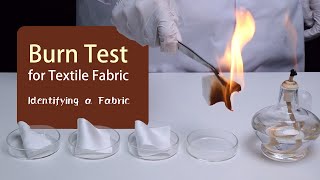 Burn Test for Fabric Identification [upl. by Armahs22]