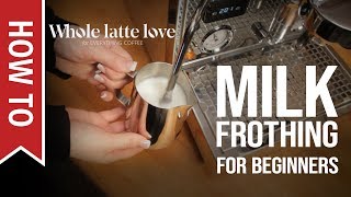 How To Milk Frothing for Beginners 5 Tips [upl. by Aibos]