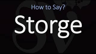 How to Pronounce Storge CORRECTLY LOVE Meaning amp Pronunciation [upl. by Ylrebmik]