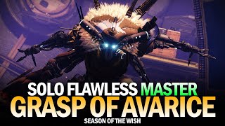 Solo Flawless Master Grasp of Avarice Dungeon Destiny 2 [upl. by Taddeo]