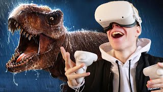 JURASSIC PARK VR SIMULATOR  Jurassic World Aftermath on the Oculus Quest 2 [upl. by Pruter168]