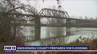 Snohomish County prepares for flooding  FOX 13 Seattle [upl. by Atikkin244]