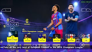 🆕 eFOOTBALL PES 2022 PPSSPP English Version Latest Transfers 2022 New Face amp Camera PS5 Graphics HD [upl. by Schatz242]