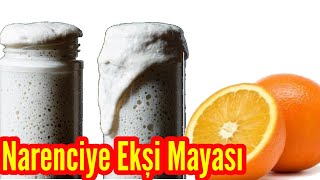 NARENCİYE EKŞİ MAYASI Portakal ve Elmadan Ekşi Maya Yapımı [upl. by Notrub]