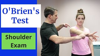 OBriens Test for Labral Tears Shoulder Exams [upl. by Bradstreet162]