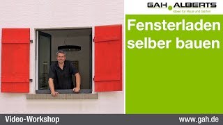 GAHAlberts Fensterladen selbst bauen [upl. by Yelyah]