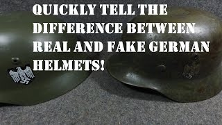 How To Tell If a WW2 German M35 Helmet is Original or Reproduction IMPORTANT TO KNOW [upl. by Aihsar654]