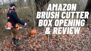 Amazon Brush Cutter Review  Proyama Extreme 42cc  Box Opening  Weed Wacker [upl. by Higley485]