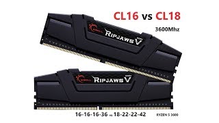 GSkill CL16 vs Corsair CL18 3600Mhz DDR4 ram with my Ryzen gaming PC [upl. by Estrella927]