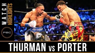 Thurman vs Porter HIGHLIGHTS June 25 2016  PBC on CBS [upl. by Jillie]