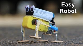 A simple walking Robot project for Kids using DC Motor [upl. by Magnum]