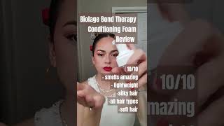 Biolage Bond Therapy Conditioning Foam Review [upl. by Laehctim]