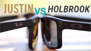 RayBan Justin vs Oakley Holbrook [upl. by Eerahs]