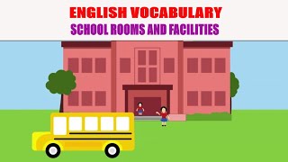 School Rooms and Facilities Vocabulary with Pictures Pronunciations and Definitions [upl. by Neelyak]