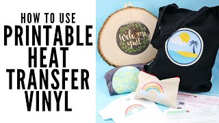 How to Use Printable Heat Transfer Vinyl [upl. by Crim]