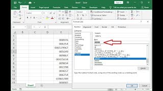 How to Add Zero 00 Before Numbers in MS Excel [upl. by Ertsevlis405]