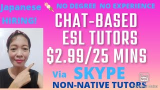 NONVOICE CHATBASED ESL COMPANY EARN💵💰29925 MINS BEST TEACHER REVIEWS [upl. by Veronika]