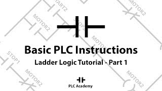 Ladder Logic Programming Tutorial For Beginners  Part 1 Basic PLC Instructions  PLC Academy [upl. by Hamas]