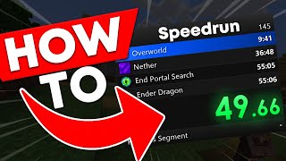 How to setup SPEEDRUN TIMER Livesplit Tutorial [upl. by Eiramanin]