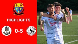 Caerleon 05 Cwmbrân Town  Gwent FA Senior cup  Quarter final highlights [upl. by Gonyea]