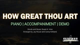 How Great Thou Art  Piano  Accompaniment  Lyrics [upl. by Eirffej]