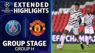 Paris SaintGermain vs Manchester United Extended Highlights  UCL on CBS [upl. by Norb]