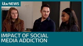 Social media addiction  the damaging negative impact  ITV News [upl. by Vasilis170]