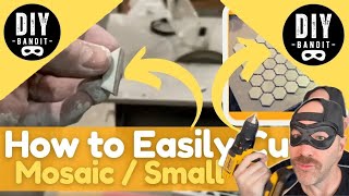 ️🔥 How to Easily amp Safely Cut Mosaic  Small Tiles➔ Either 12quotx12quot Sheets or Individually DIY Tip [upl. by Euqininod555]